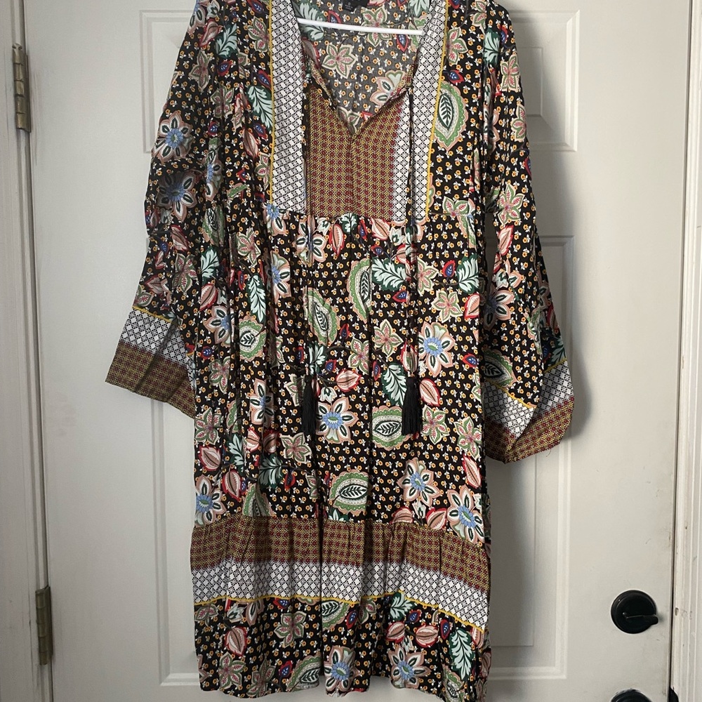 Three Birds Nest paisley boho dress. NWOT